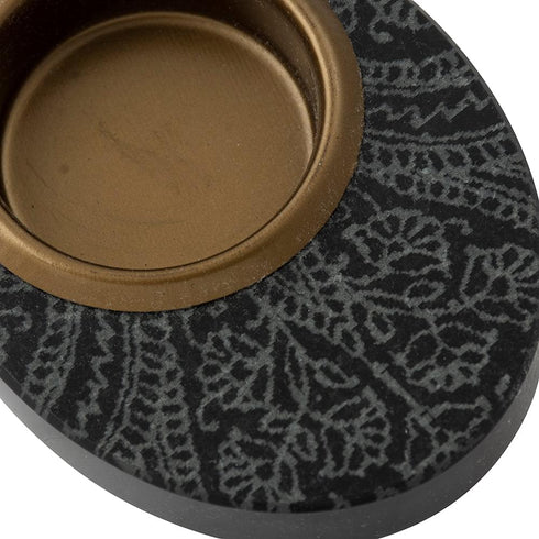 Engraved Oval Candle Holder